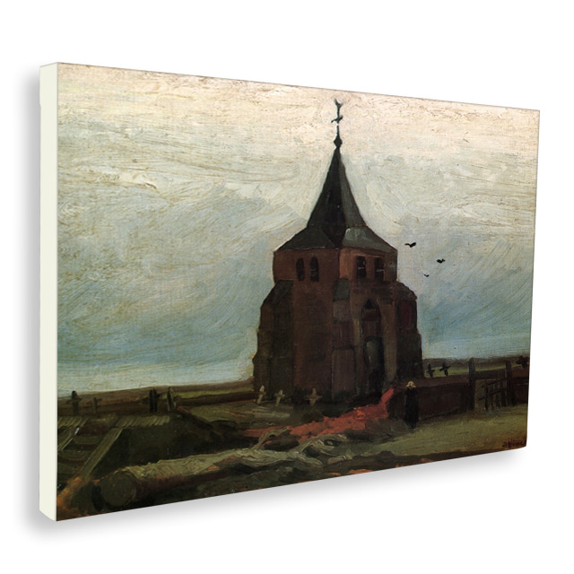 빈센트 반 고흐 1884 뇌넨의 옛 교회탑 세계명화 캔버스 인테리어 액자